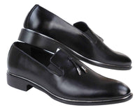 Herrslip-on tofsskor med metalldetaljer