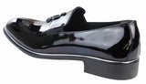 Herrslip-on tofsskor med metalldetaljer