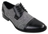 Herrskor i tweed och läder med snörning, eleganta och casual stilar, vintage retro