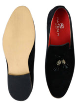 Herr Mocka Läder PU Slip On Bilskor Loafers Tofs Röd Grå Blå Brun Svart