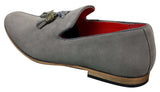 Herr Mocka Läder PU Slip On Bilskor Loafers Tofs Röd Grå Blå Brun Svart