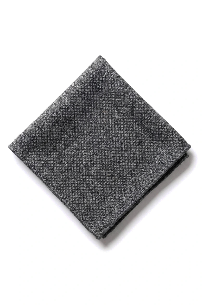 Herr slips och näsdukset - grå tweed STZ23, en storlek