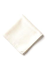 Herrslips med ficka, fyrkantig set, formell enfärgad slips - Elfenben
