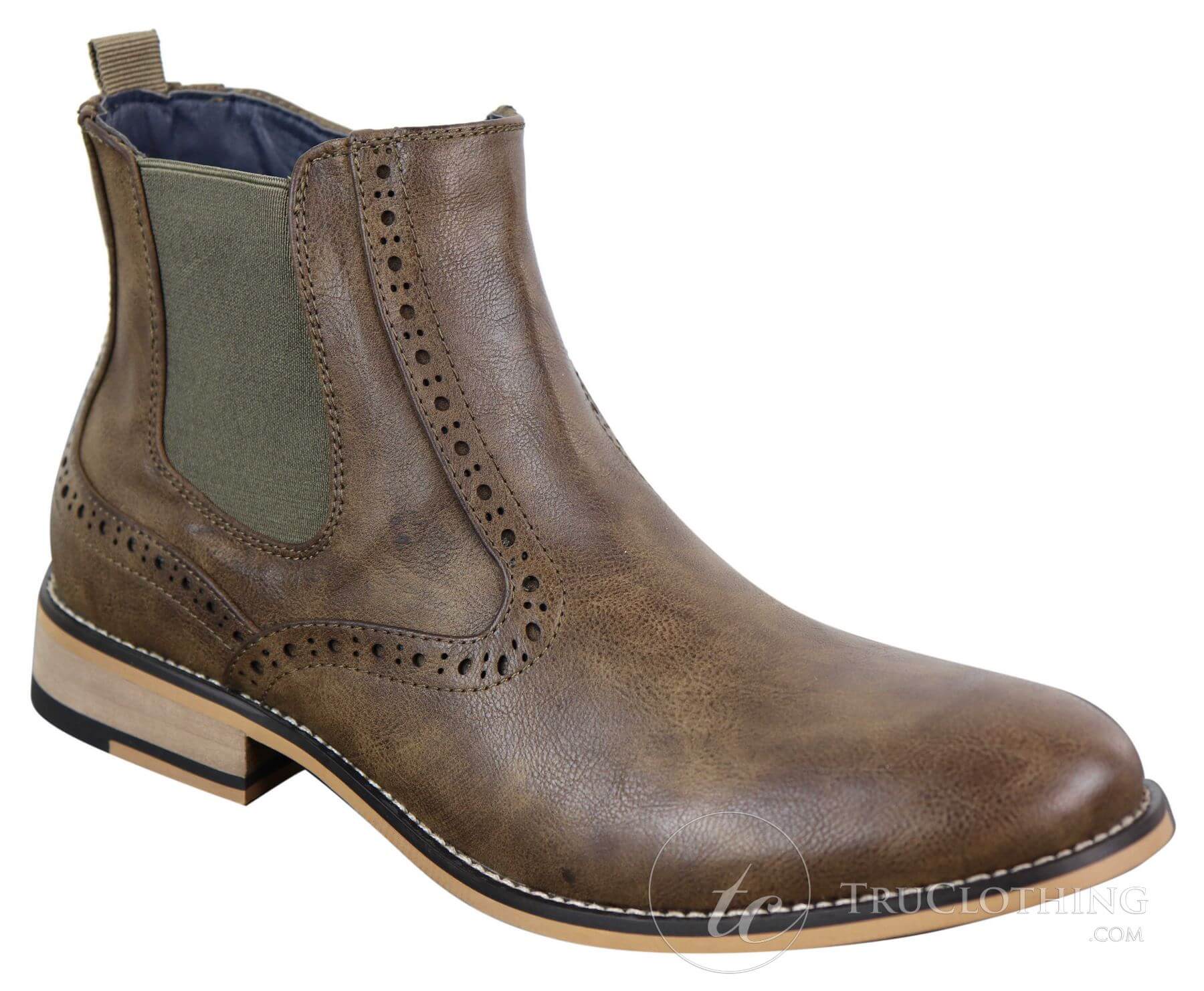Herr Vintage Brogue Ankelstövlar - Cavani Fox