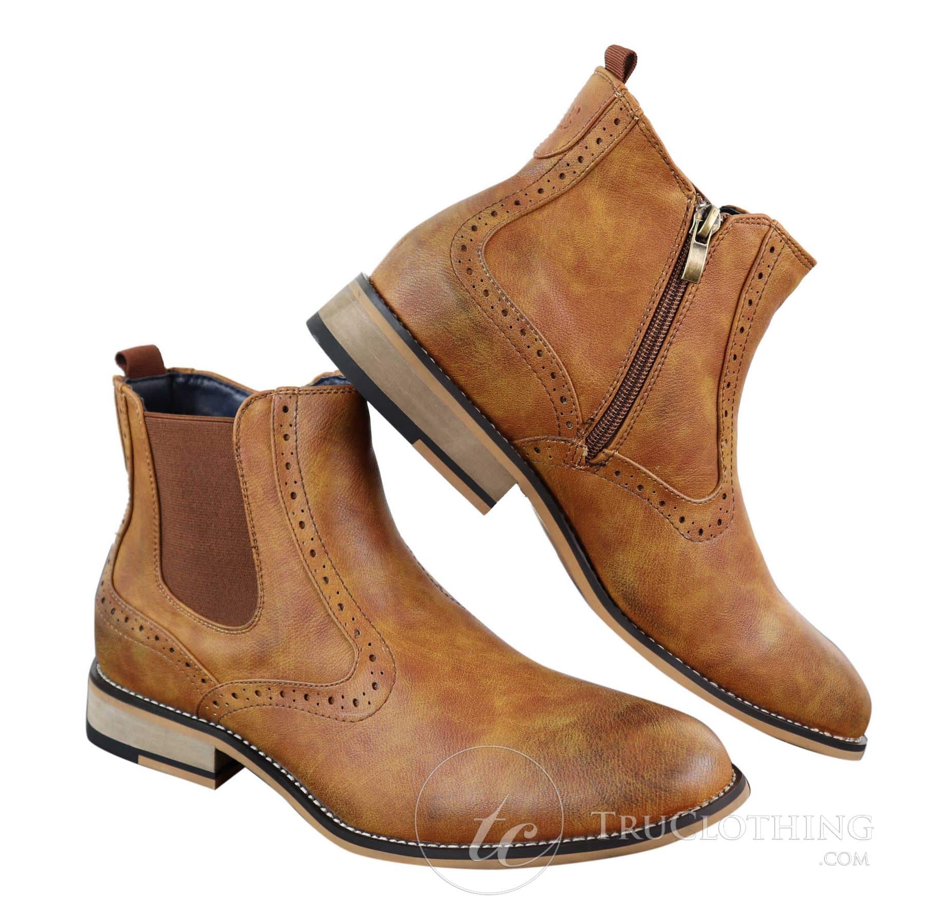 Herr Vintage Brogue Ankelstövlar - Cavani Fox