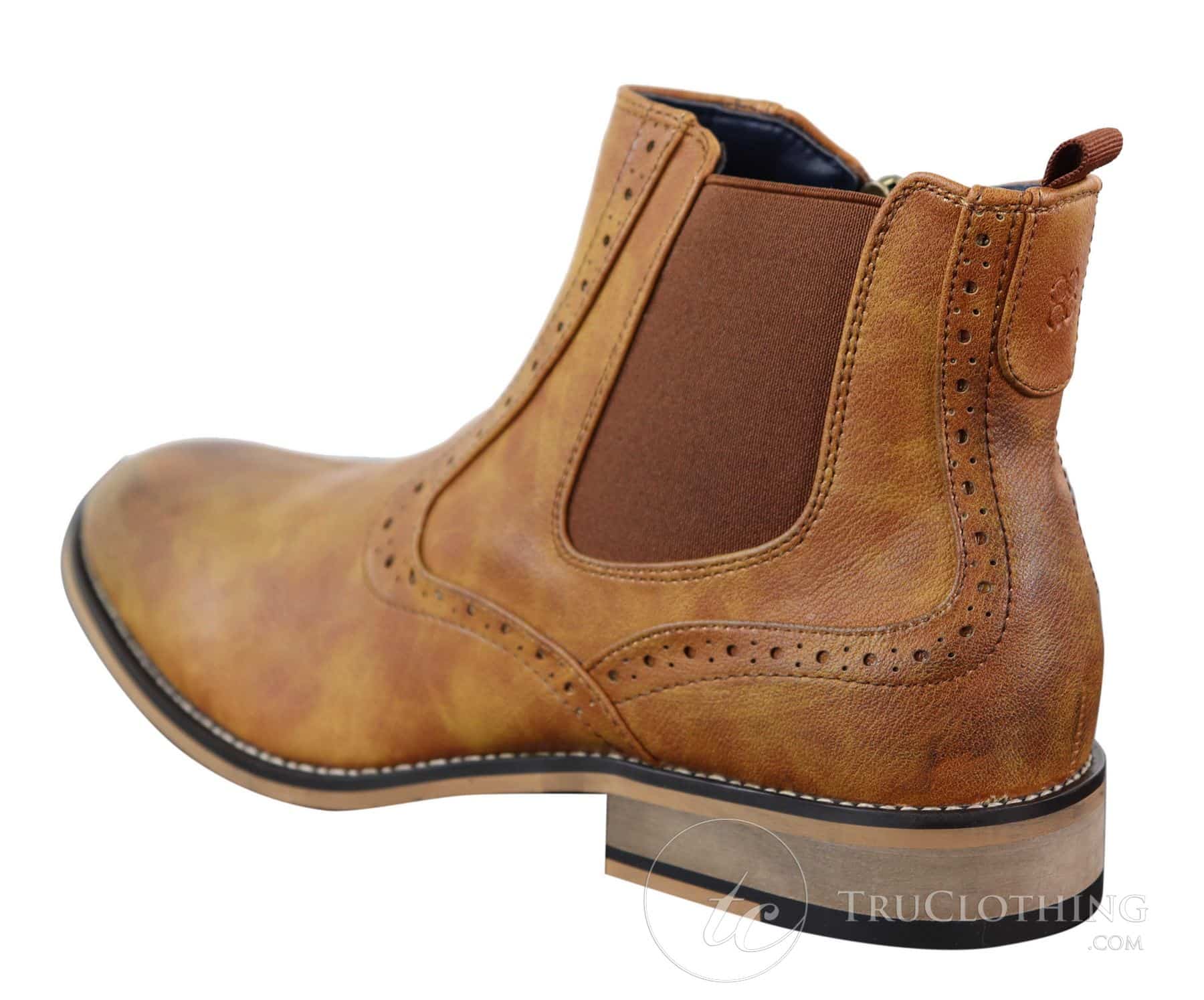 Herr Vintage Brogue Ankelstövlar - Cavani Fox