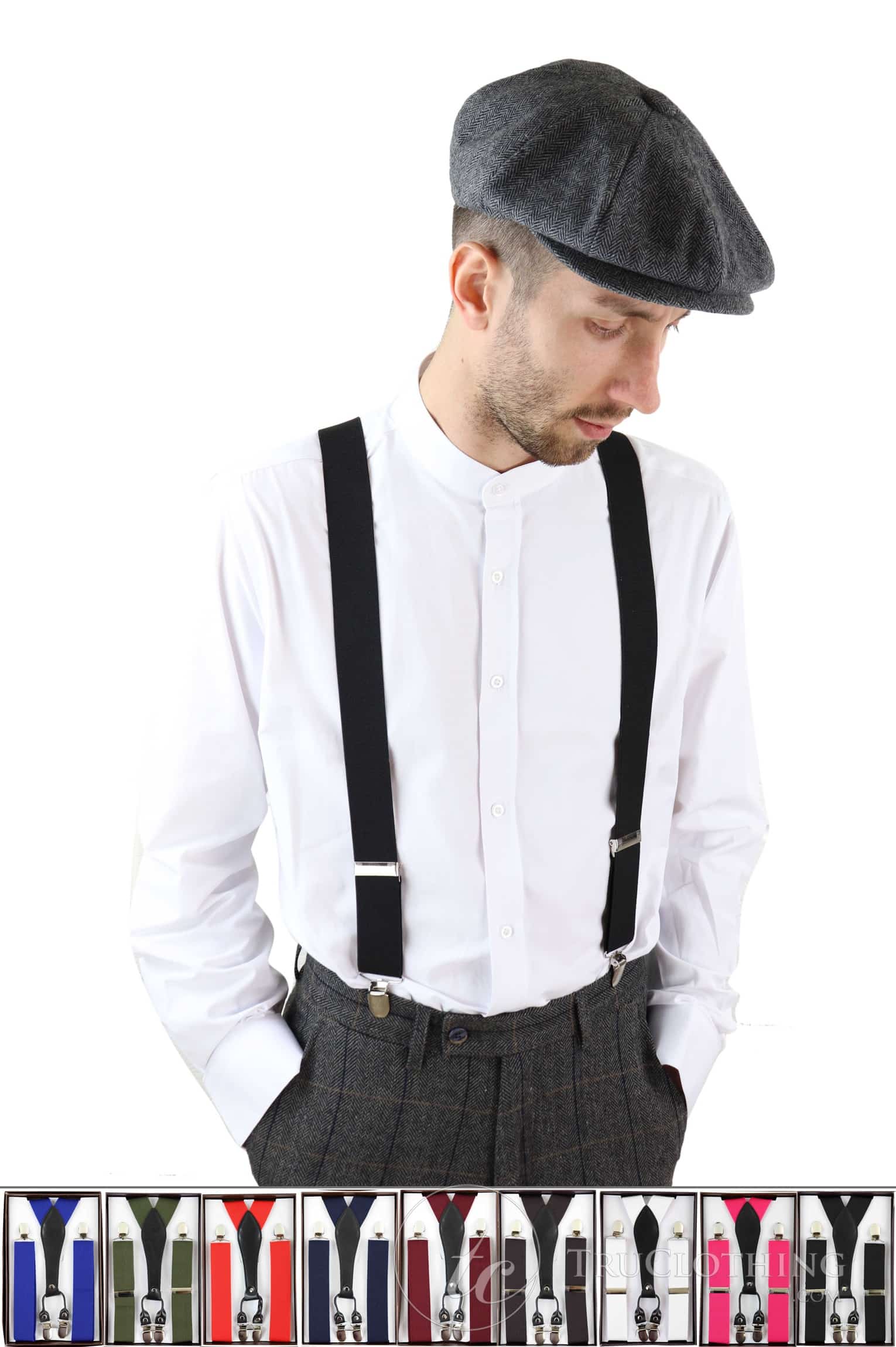 Herr Vintage Hängslen/Hängslen - Många Färger
