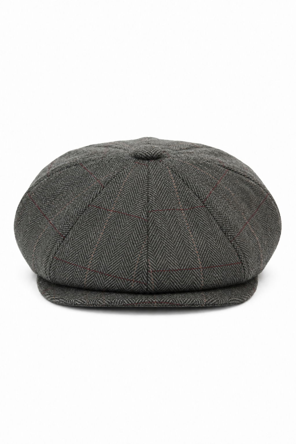 Herrhatt i vintage-tweed med Peaky Blinders-motiv