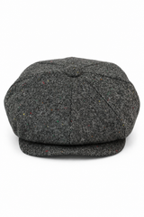 Herrhatt i vintage-tweed med Peaky Blinders-motiv