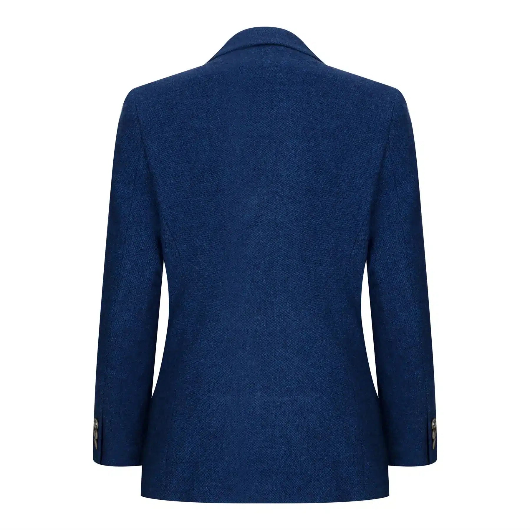 Pojkar 3-delad kostym i ull blå tweed vintage 1920-tals klassisk väst med fyra fickor
