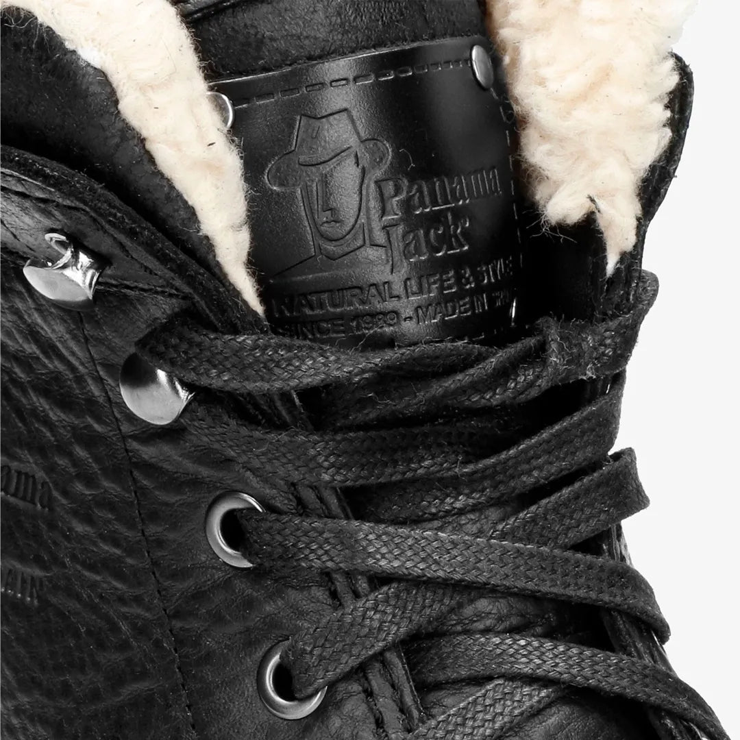 P03 Aviator - Herr Svarta Läderkängor