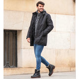 P03 Aviator - Herr Svarta Läderkängor