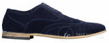 Patron 238 Herr Mocka Läder Brogues Smart Casual Röd Brun Marinblå Svarta Snörskor Retro