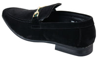 Patron 239 Mocka Herrskor Mocka Spänne Slip On Loafers Smart Casual Marinblå Brun Svart PU