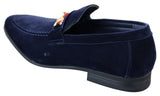 Patron 239 Mocka Herrskor Mocka Spänne Slip On Loafers Smart Casual Marinblå Brun Svart PU