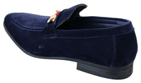 Patron 239 Mocka Herrskor Mocka Spänne Slip On Loafers Smart Casual Marinblå Brun Svart PU