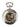 Automatisk mekanisk vintage fickur silverfärgad
