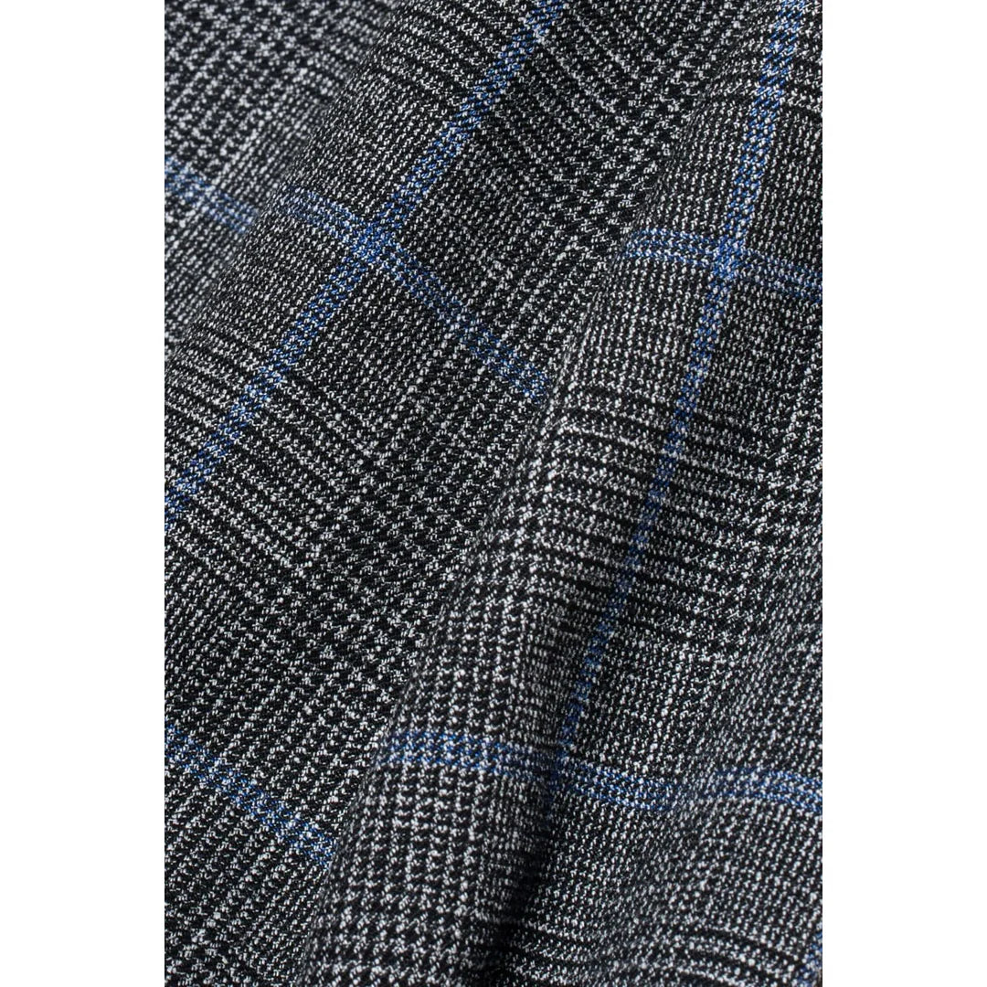 Power - Herr Grårutig Slim Fit Kavaj
