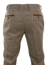 Ralph - Herrbyxor i tweed i brunt
