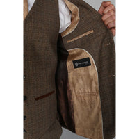 Ralph - Herrkavaj i tweed, brun