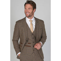 Ralph - Herrkavaj i tweed, brun