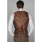 Ralph - Herrväst i tweed, brun