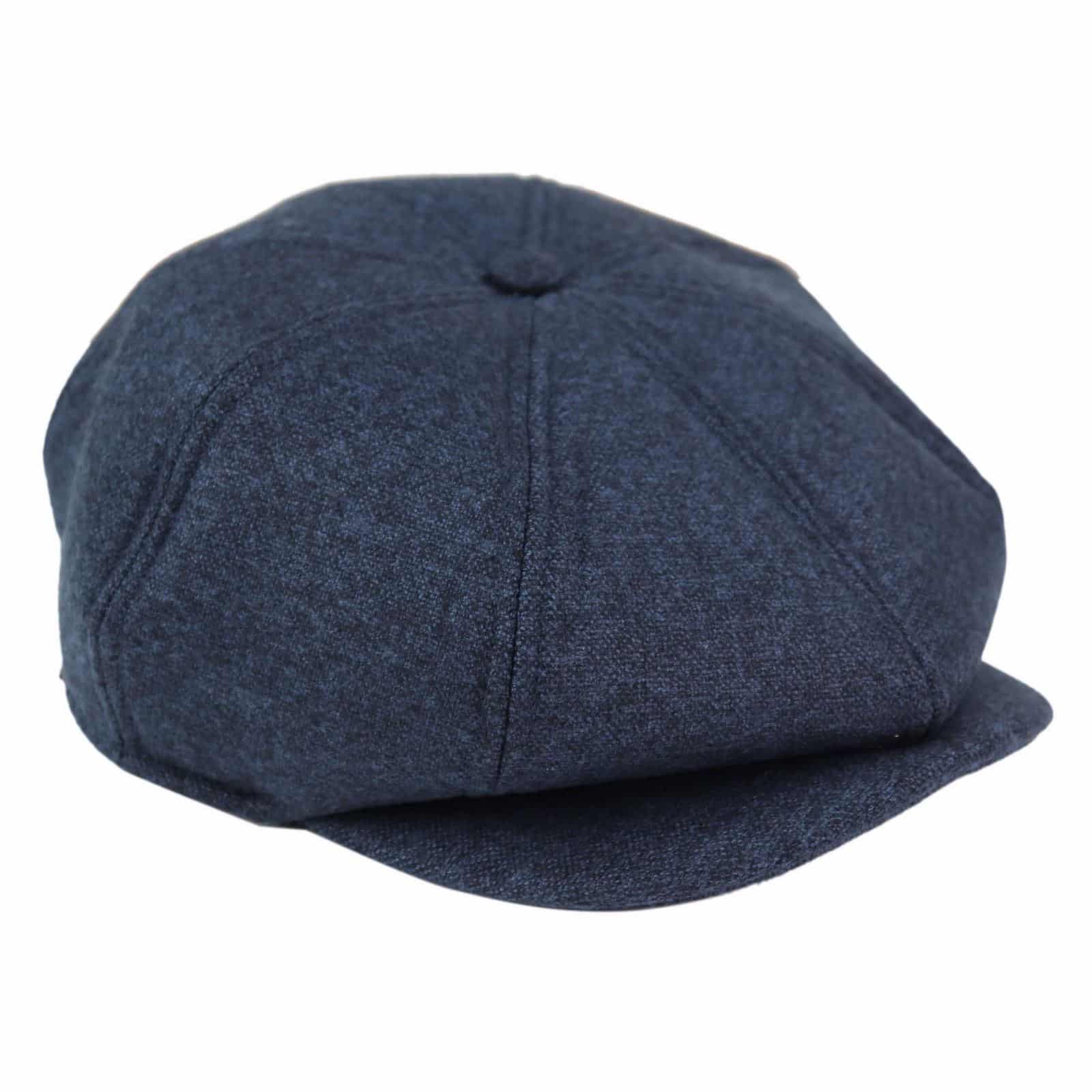Herr 8 Panel Peaky Blinders Hatt - Marinblå