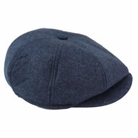 Herr 8 Panel Peaky Blinders Hatt - Marinblå