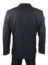 Svart Randig 3-delad kostym - RC20-02