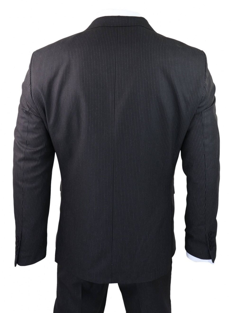 Svart Randig 3-delad kostym - RC20-02