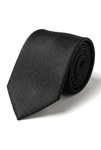 Slips i siden med textur, presentset, näsduk, manschettknappar, matt satin