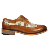 Scott - Herr Bruna Iconic Print Läder Brogues