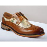 Scott - Herr Bruna Iconic Print Läder Brogues