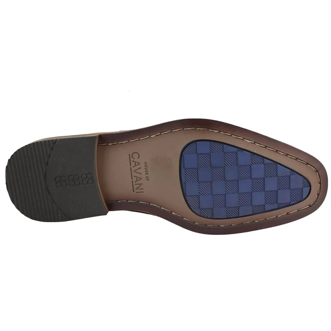 Herr Derbyskor i äkta läder med snörning, eleganta formella klassiska skor, bruna