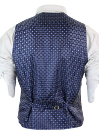 Herrväst i ull, olivgrön med rödblå brunrutig tweed, klassisk vintage, skräddarsydd passform