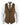 Herrväst i ull, brunrutig, tweed, klassisk vintage, skräddarsydd passform