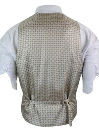 Herrväst i ull, brunrutig, tweed, klassisk vintage, skräddarsydd passform