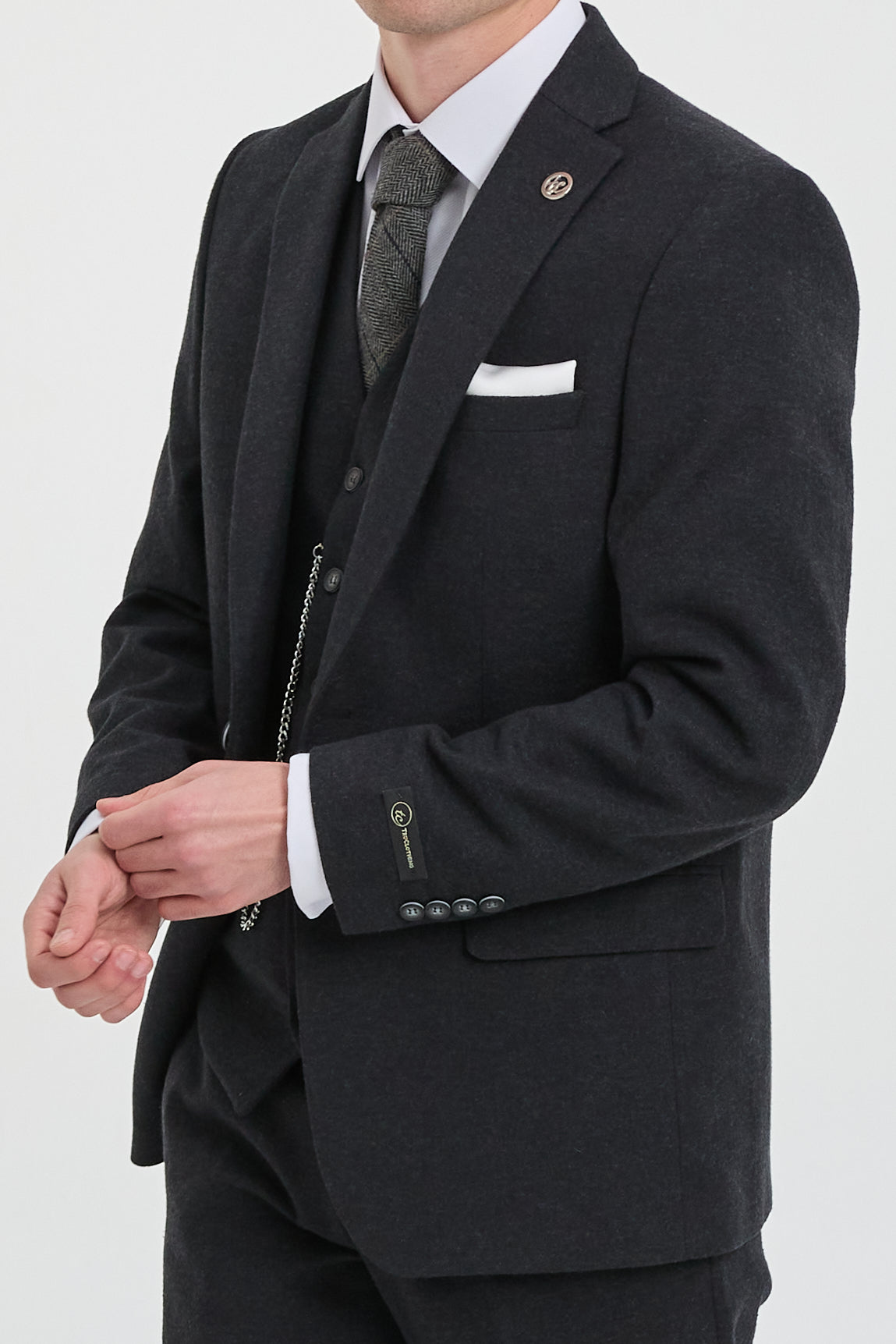 Svart herrkostym från 1920-talet