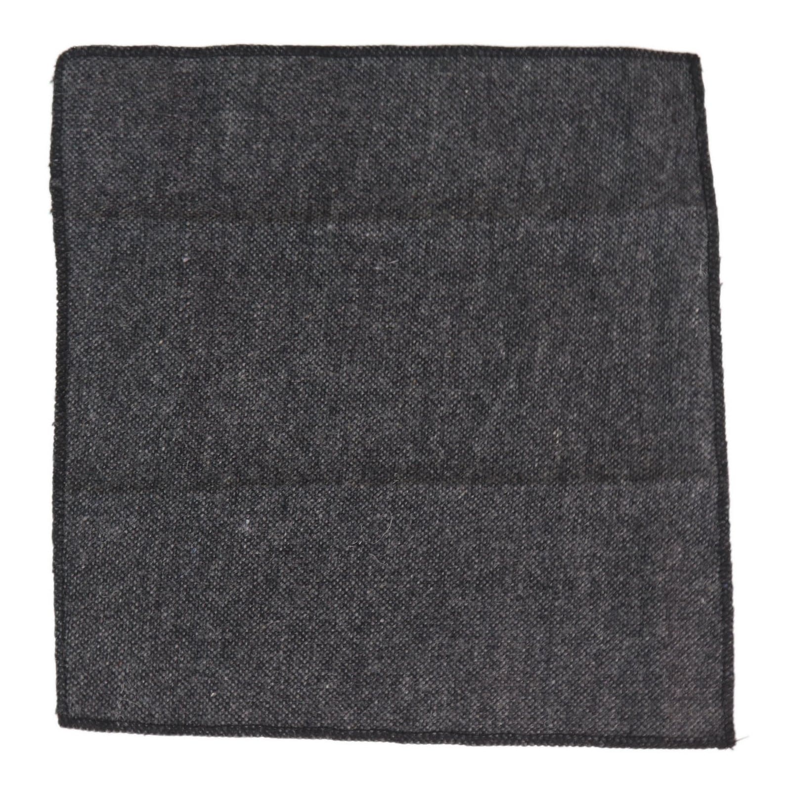 Herr slips och näsdukset - grå tweed STZ23, en storlek