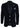 Herr sammetsblazer kostymkavaj med 2 knappar, smart casual, formell, skräddarsydd passform - svart