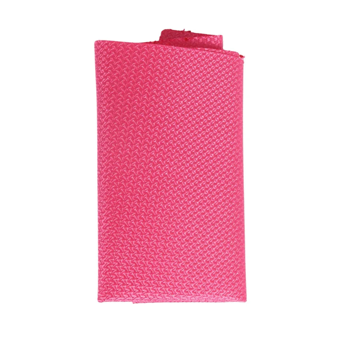 Herrslips med ficka, fyrkantig set, formell enfärgad slips - fuchsia