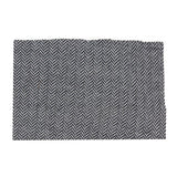 Herrnäsduk i tweed med grått slipsmönster, klassisk brittiskt arv, fiskbensmönster