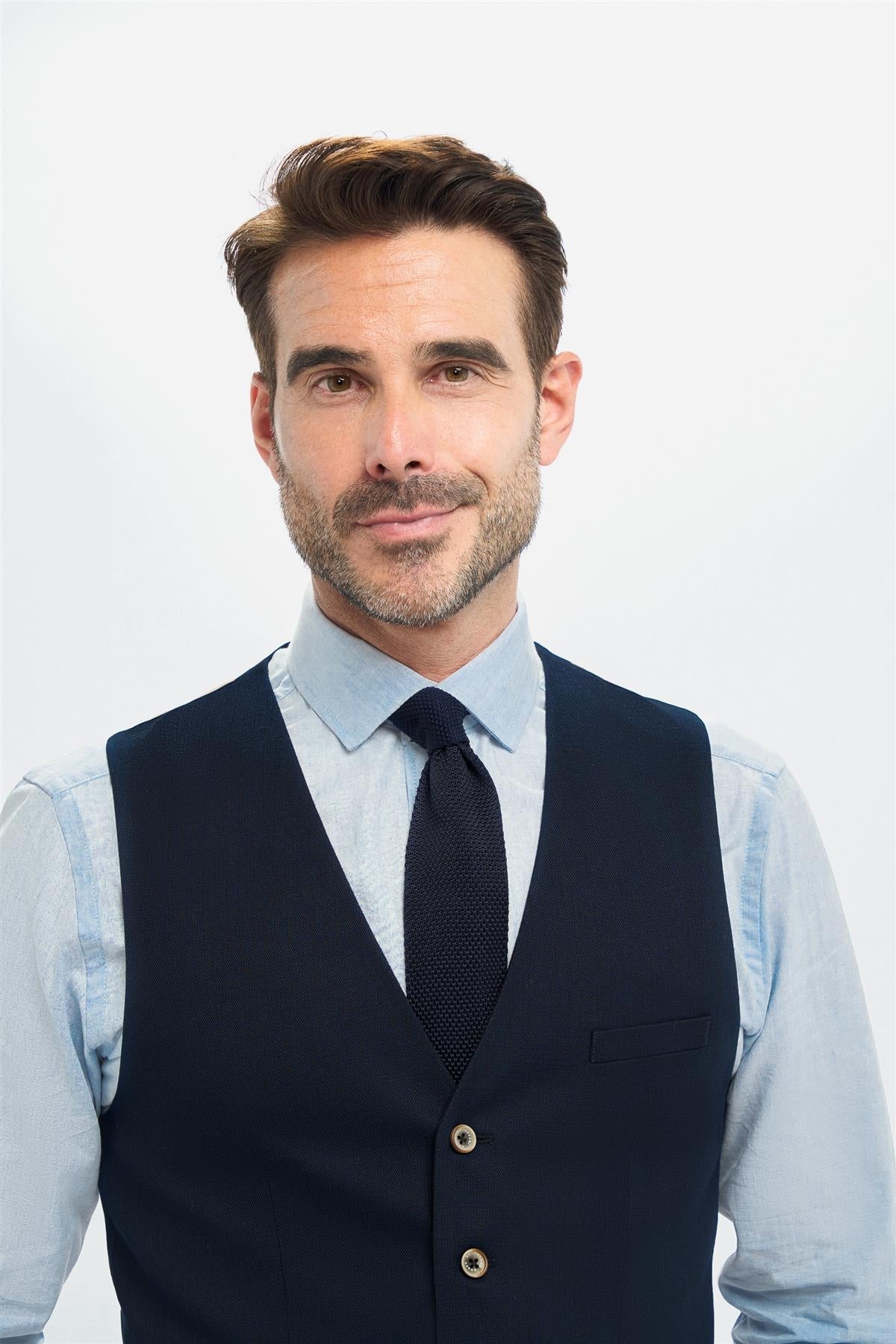 Tropez - Marinblå väst för män