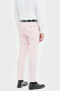 Tropez - Herrkostym i rosa, skräddarsydd 3-delad passform