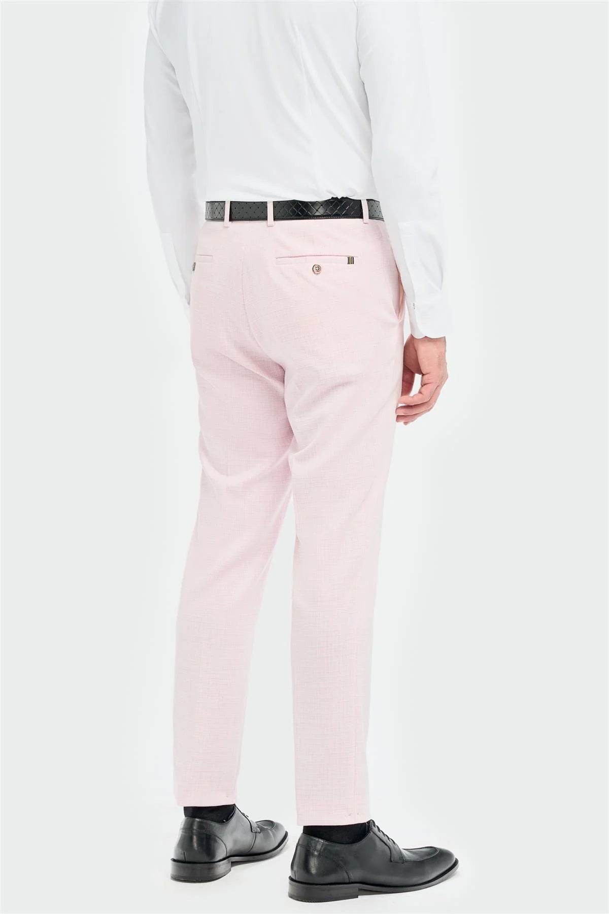 Tropez - Herrkostym i rosa, skräddarsydd 3-delad passform