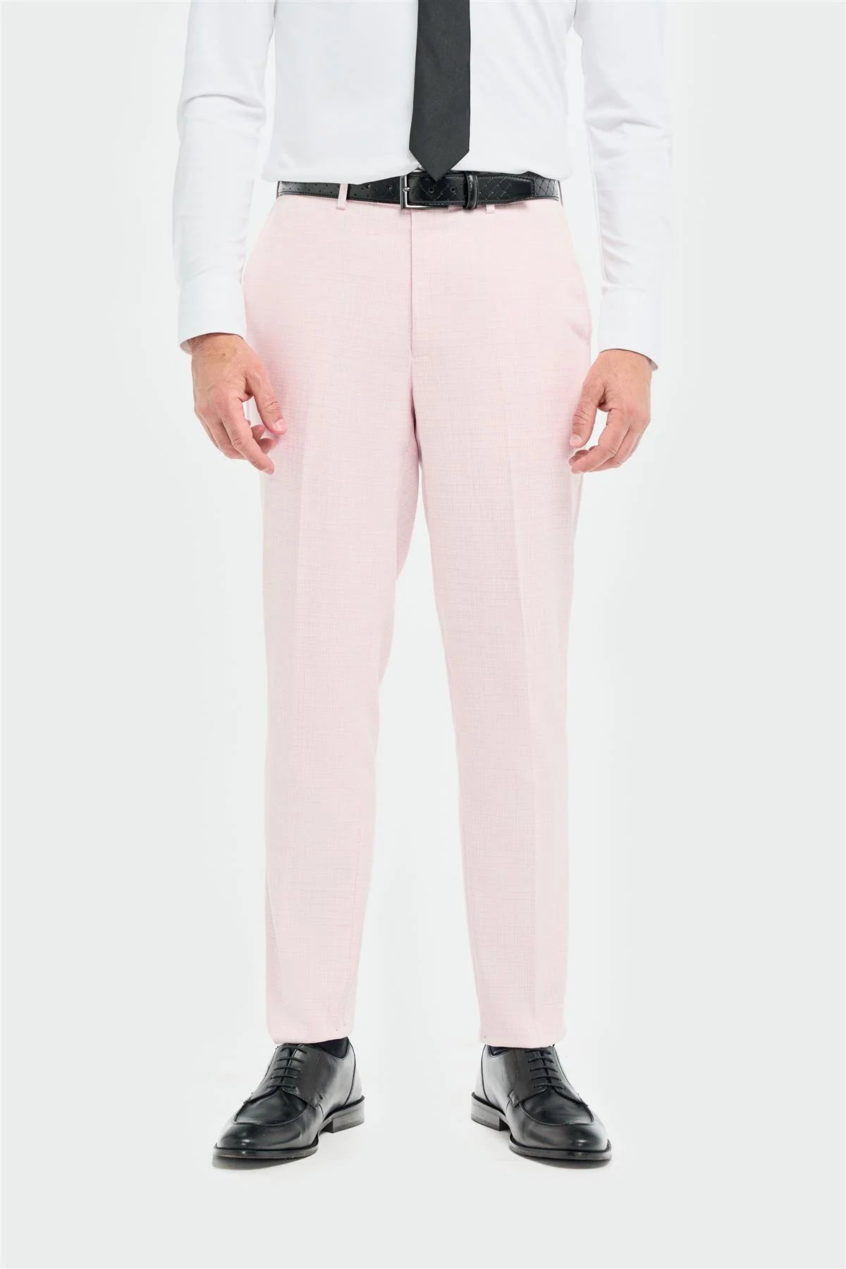 Tropez - Herrkostym i rosa, skräddarsydd 3-delad passform