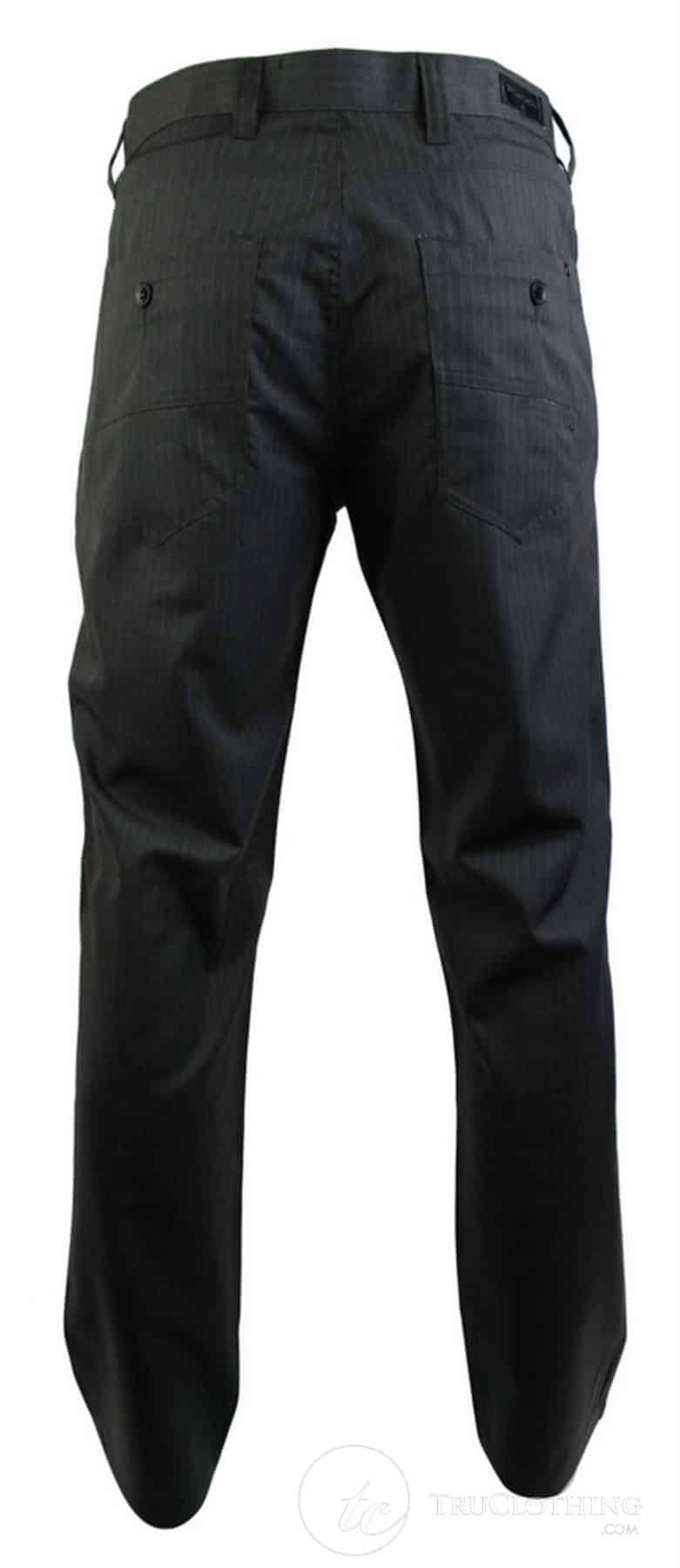 Herrbyxor med nålrandigt snitt, rakt skuren, smart, casual, grå, kort, normallång, kontorsarbete