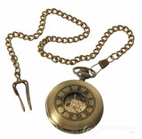 Automatiskt mekaniskt vintage fickur - guld