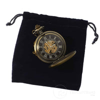 Automatiskt mekaniskt vintage fickur - guld