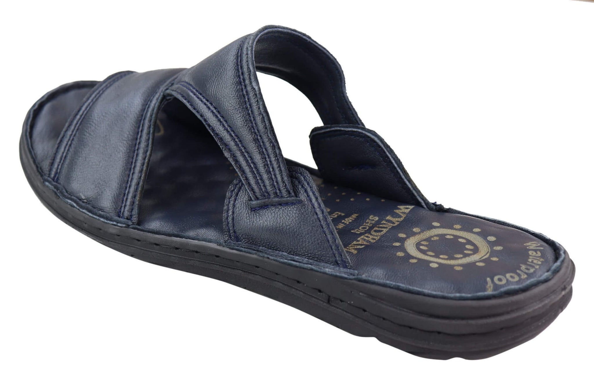 Herrsandaler i nappaläder